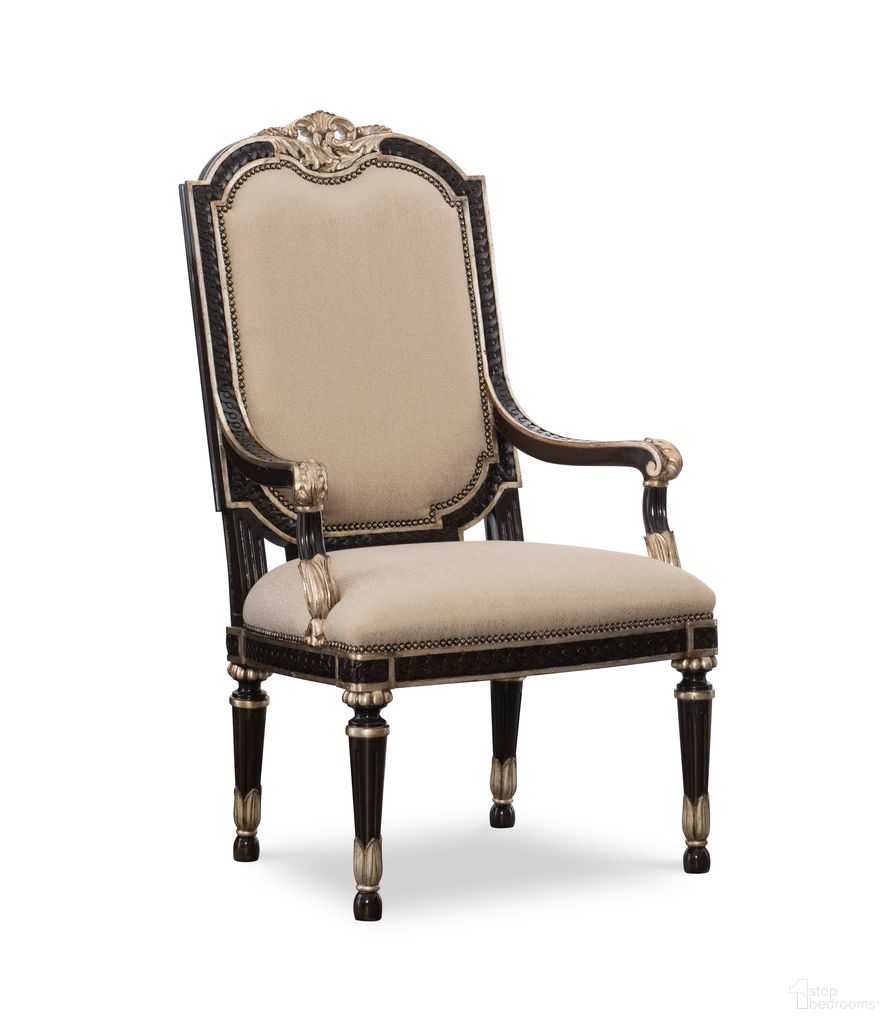 The appearance of Piazza San Marco Arm Chair In Champagne Gold and Orleans designed by Maitland-Smith in the modern / contemporary interior design. This champagne gold/orleans piece of furniture was selected by 1StopBedrooms from Maitland Smith Collection to add a touch of cosiness and style into your home. Sku: 88-0746. Material: Wood. Chair Type: Arm Chair.