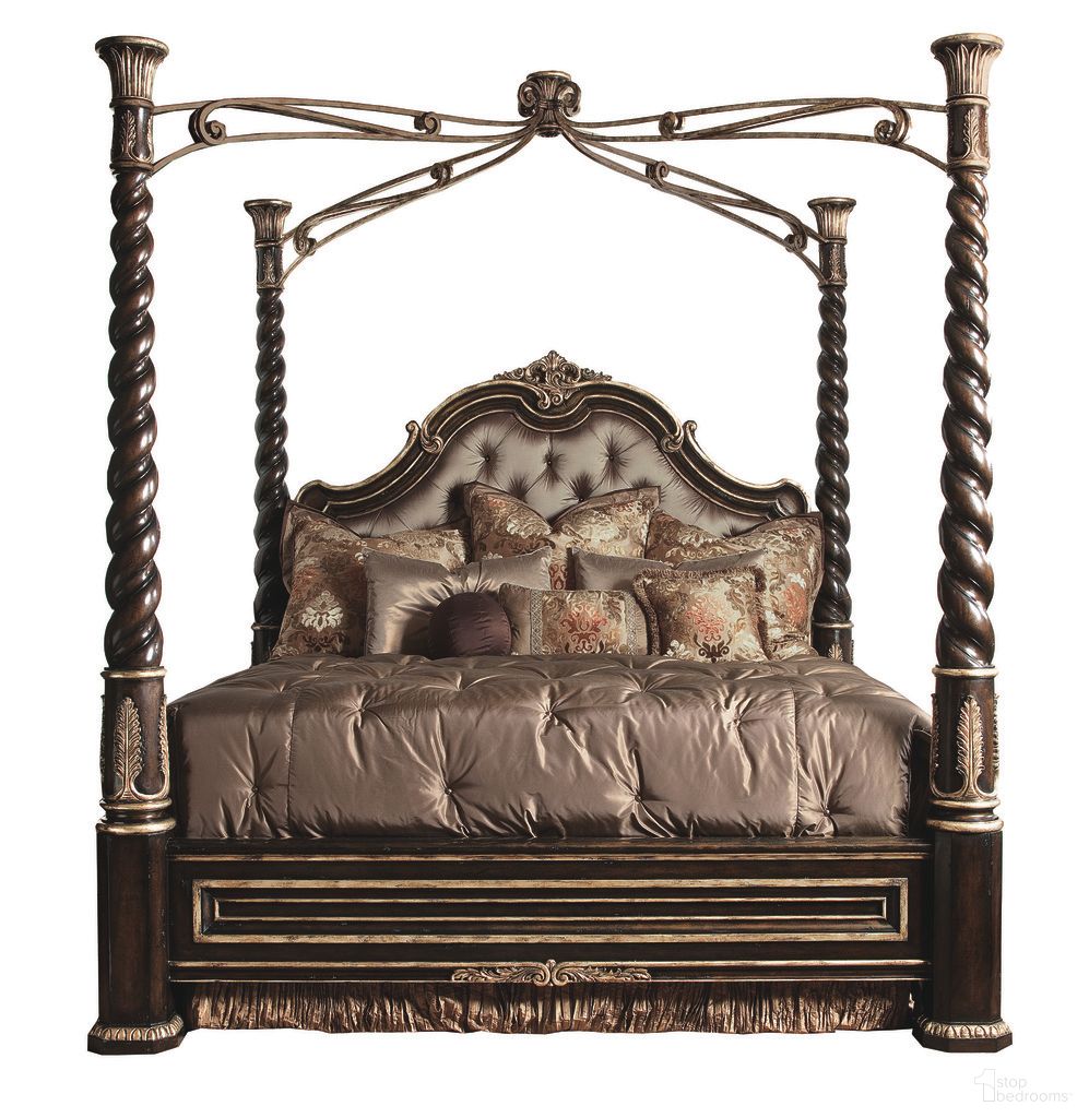 The appearance of Piazza San Marco King Poster Bed In Glaze Copper designed by Maitland-Smith in the modern / contemporary interior design. This glaze copper piece of furniture was selected by 1StopBedrooms from Maitland Smith Collection to add a touch of cosiness and style into your home. Sku: 88-0191-1;88-0191-2. Bed Type: Poster Bed. Bed Size: King. Material: Mahogany.