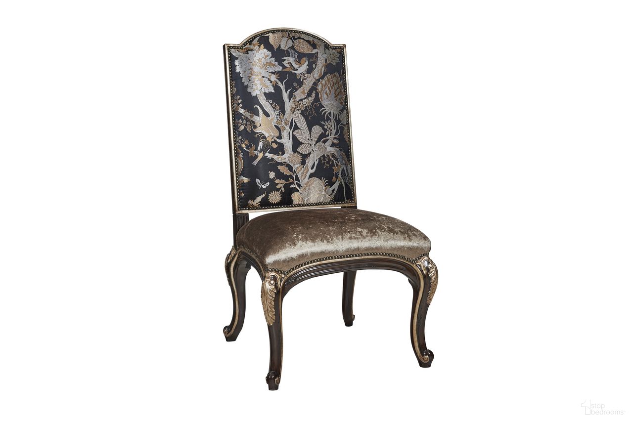 The appearance of Piazza San Marco Side Chair In Glaze Copper and Behaus Ebony designed by Maitland-Smith in the modern / contemporary interior design. This glaze copper/behaus ebony piece of furniture was selected by 1StopBedrooms from Maitland Smith Collection to add a touch of cosiness and style into your home. Sku: 88-0165. Material: Wood. Chair Type: Side Chair.