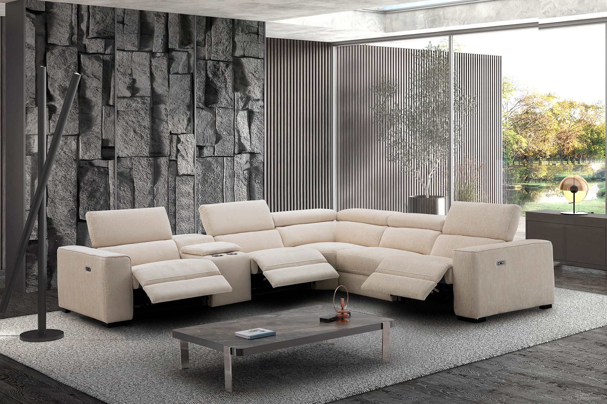 The appearance of Picasso Motion Fabric Sectional In Sand designed by J&M in the modern / contemporary interior design. This sand piece of furniture was selected by 1StopBedrooms from Picasso Collection to add a touch of cosiness and style into your home. Sku: 19965-S. Material: Leather.