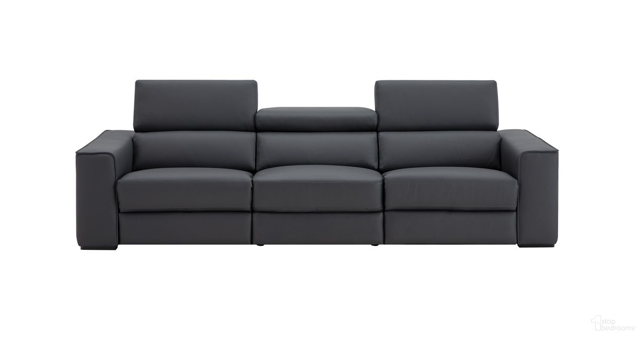 The appearance of Picasso Sofa In Blue Grey designed by J&M in the modern / contemporary interior design. This blue grey piece of furniture was selected by 1StopBedrooms from Picasso Collection to add a touch of cosiness and style into your home. Sku: 19333-S. Material: Top Grain Leather.