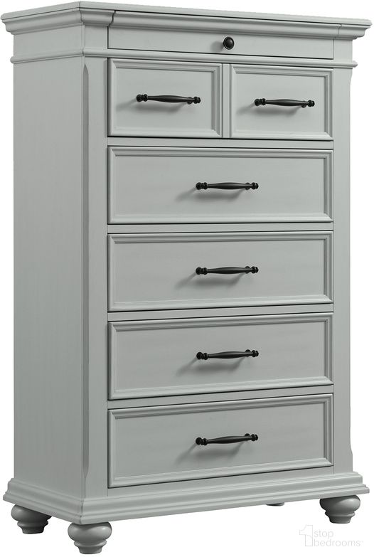 The appearance of Picket House Furnishings Brooks 6 Drawer Chest in Grey designed by Picket House in the traditional interior design. This grey piece of furniture was selected by 1StopBedrooms from Brooks Collection to add a touch of cosiness and style into your home. Sku: SR300CH. Material: MDF.
