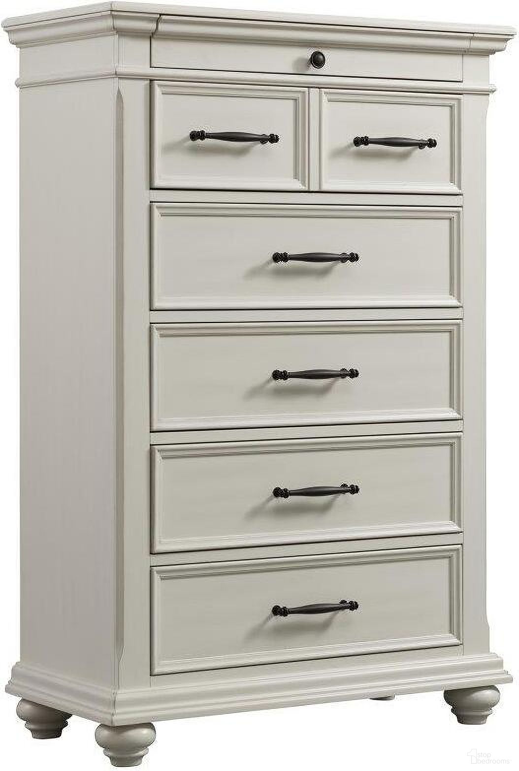 The appearance of Picket House Furnishings Brooks 6-Drawer Chest designed by Picket House in the transitional interior design. This white piece of furniture  was selected by 1StopBedrooms from Brooks Collection to add a touch of cosiness and style into your home. Sku: SR600CH. Material: MDF.