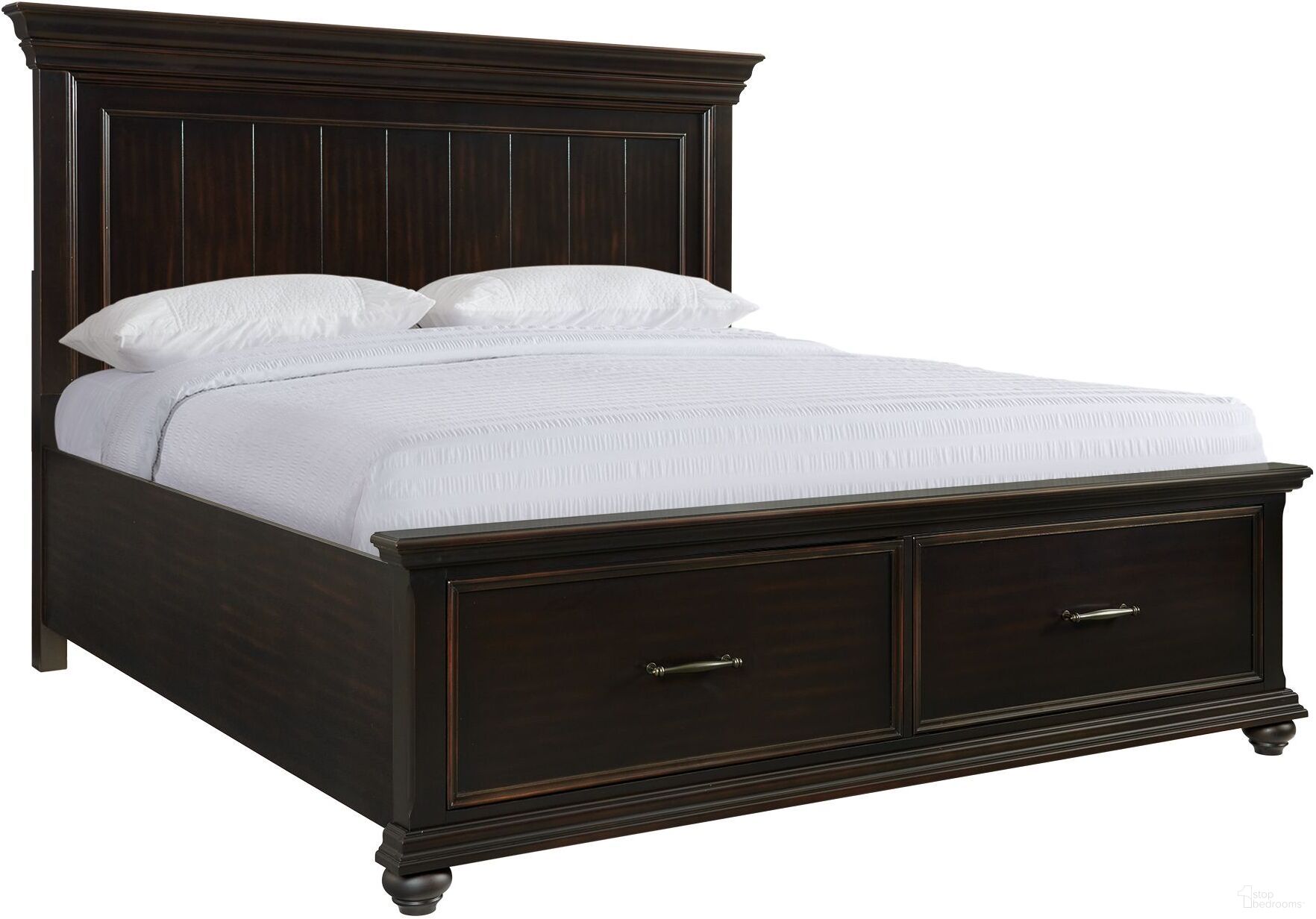 The appearance of Picket House Furnishings Brooks Queen Platform Storage Bed In Black designed by Picket House in the transitional interior design. This black piece of furniture  was selected by 1StopBedrooms from Brooks Collection to add a touch of cosiness and style into your home. Sku: SR800QH;SR850QF;SR850QKR. Bed Type: Storage Bed. Bed Size: Queen. Material: MDF.