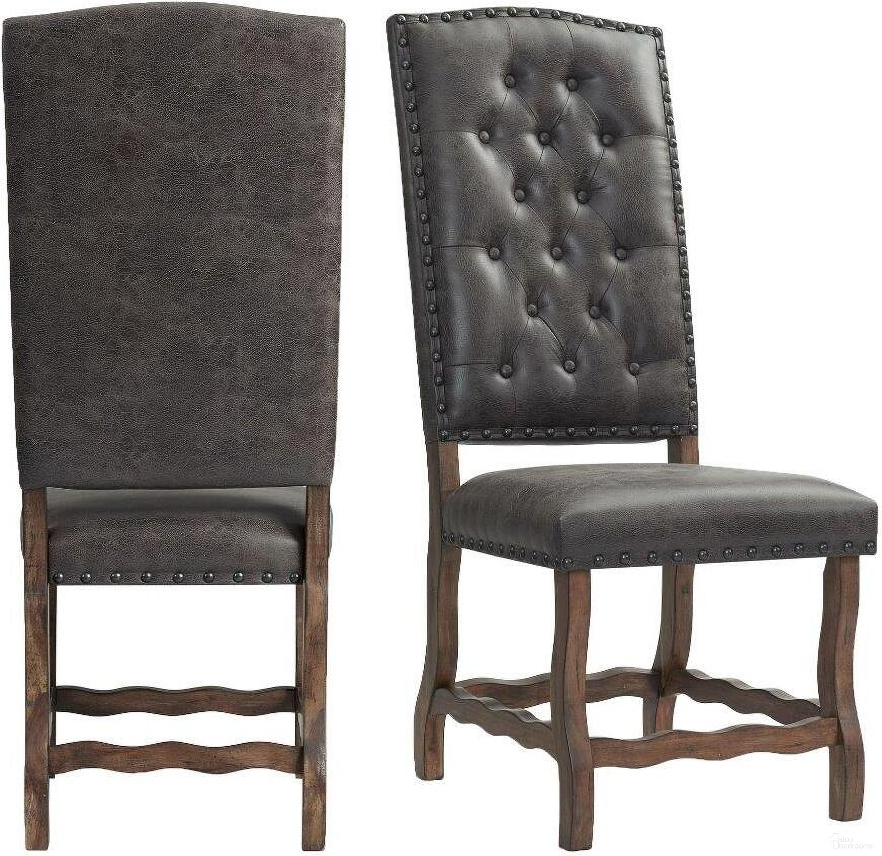 Picket House Furnishings Hayward Tufted Tall Back Side Chair Set 2