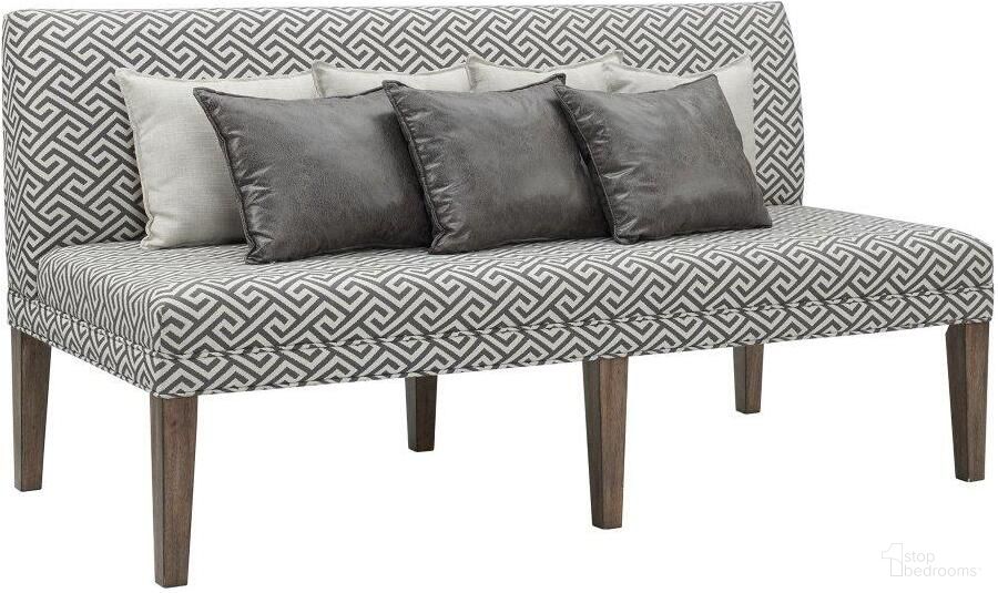 The appearance of Picket House Furnishings Hayward Upholstered Dining Settee designed by Picket House in the rustic / southwestern interior design. This walnut piece of furniture was selected by 1StopBedrooms from Hayward Collection to add a touch of cosiness and style into your home. Sku: DGC530SF. Material: Rubberwood.