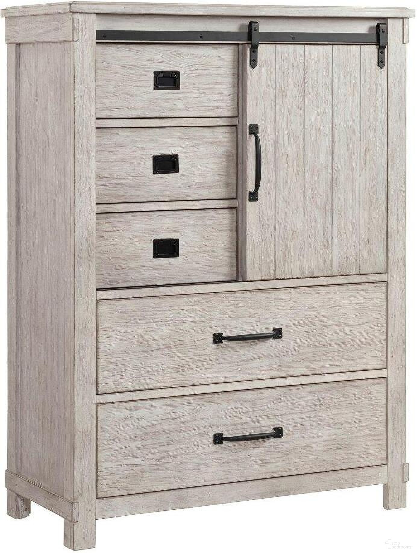 The appearance of Jack 5-Drawer Gentlemens Chest In White designed by Picket House in the country / farmhouse interior design. This white piece of furniture  was selected by 1StopBedrooms from Jack Collection to add a touch of cosiness and style into your home. Sku: SC600CH. Material: Rubberwood.