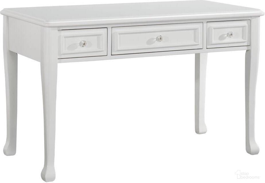 The appearance of Picket House Furnishings Jenna Desk designed by Picket House in the transitional interior design. This white piece of furniture was selected by 1StopBedrooms from Jenna Collection to add a touch of cosiness and style into your home. Sku: JS700DK. Material: Wood.