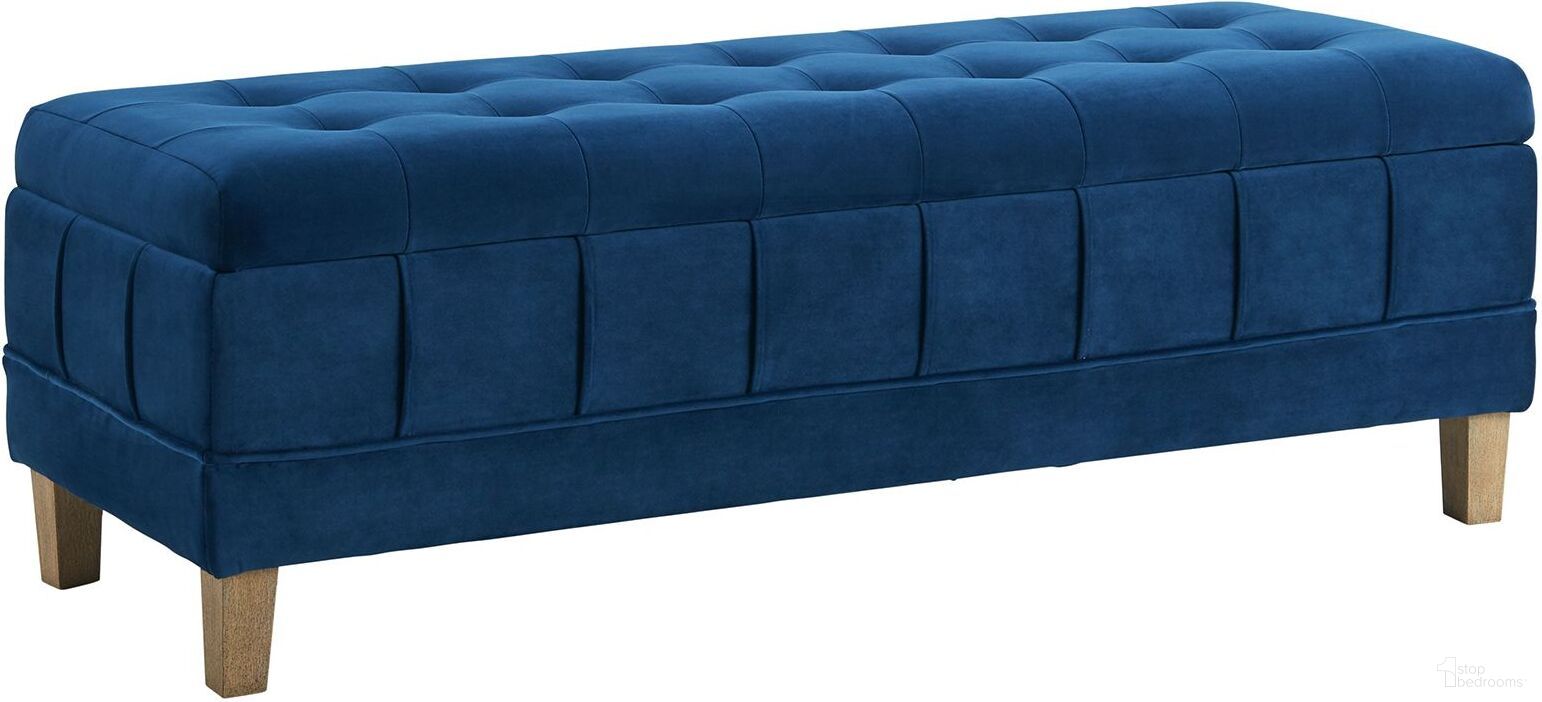 The appearance of Jude Tufted Storage Ottoman In Cobalt designed by Picket House in the modern / contemporary interior design. This cobalt piece of furniture was selected by 1StopBedrooms from Jude Collection to add a touch of cosiness and style into your home. Sku: UCB1815001WWE. Material: Velvet.