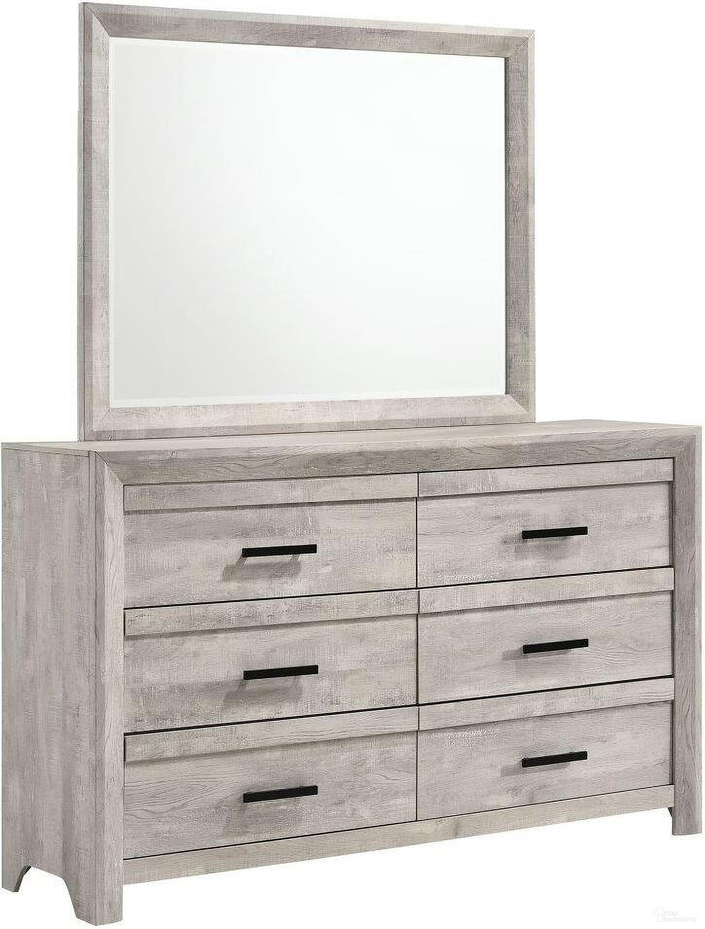The appearance of Picket House Furnishings Keely 6-Drawer Dresser and Mirror Set In White designed by Picket House in the modern / contemporary interior design. This white piece of furniture was selected by 1StopBedrooms from Keely Collection to add a touch of cosiness and style into your home. Sku: EL700DR;EL700MR. Material: Paper.