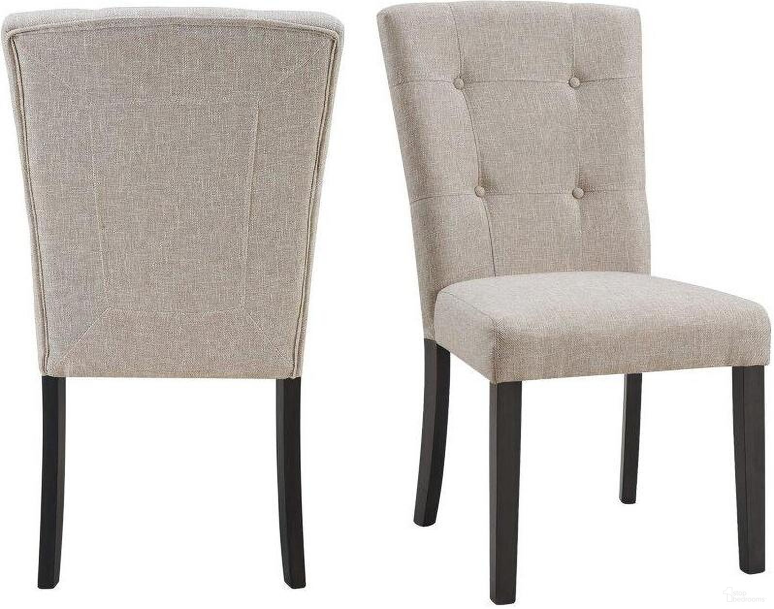 The appearance of Picket House Furnishings Landon Tufted Upholstered Chair Set 2 designed by Picket House in the transitional interior design. This taupe piece of furniture was selected by 1StopBedrooms from Landon Collection to add a touch of cosiness and style into your home. Sku: CLX100TFSC. Material: Plywood. Chair Type: Side Chair.
