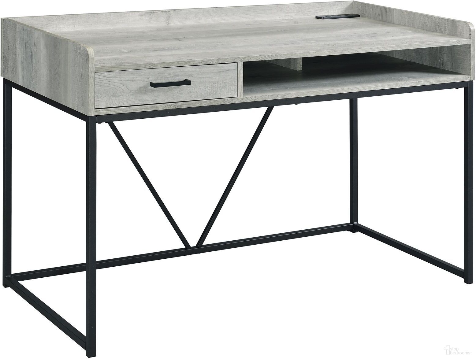 The appearance of Picket House Furnishings Peyton Desk In Grey designed by Picket House in the industrial interior design. This grey piece of furniture was selected by 1StopBedrooms from Peyton Collection to add a touch of cosiness and style into your home. Sku: CKPS300DK. Material: Metal.