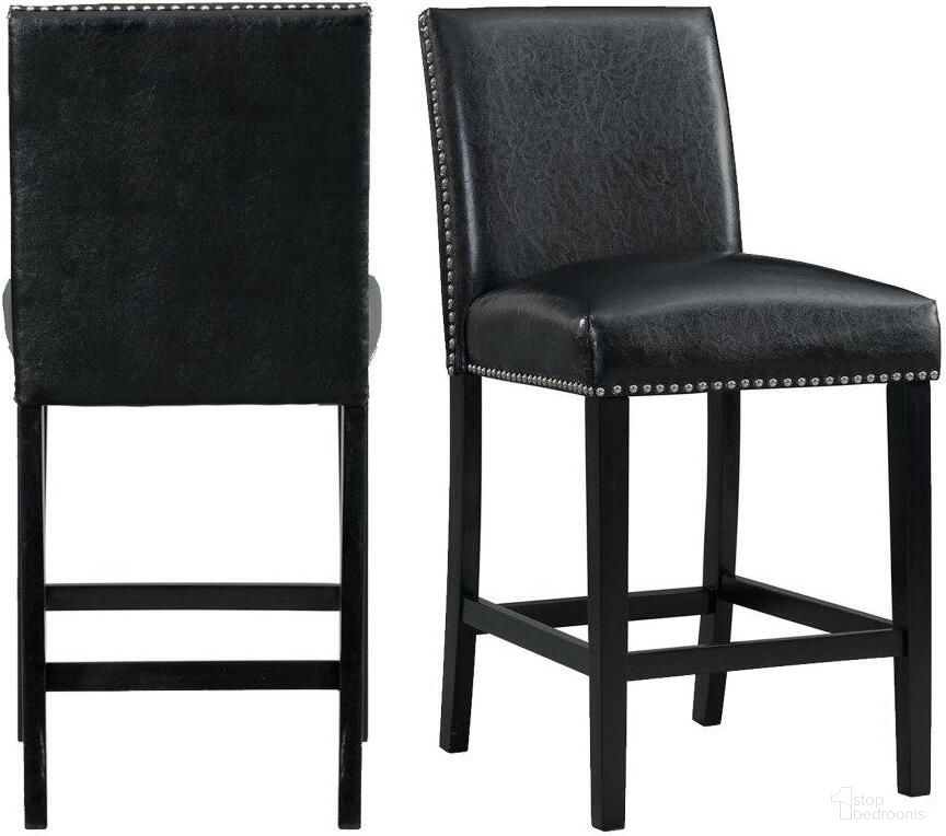 The appearance of Picket House Furnishings Pia Faux Leather Counter Height Side Chair Set 2 In Black designed by Picket House in the transitional interior design. This black piece of furniture was selected by 1StopBedrooms from Pia Collection to add a touch of cosiness and style into your home. Sku: DMI100CSC. Material: Rubberwood.