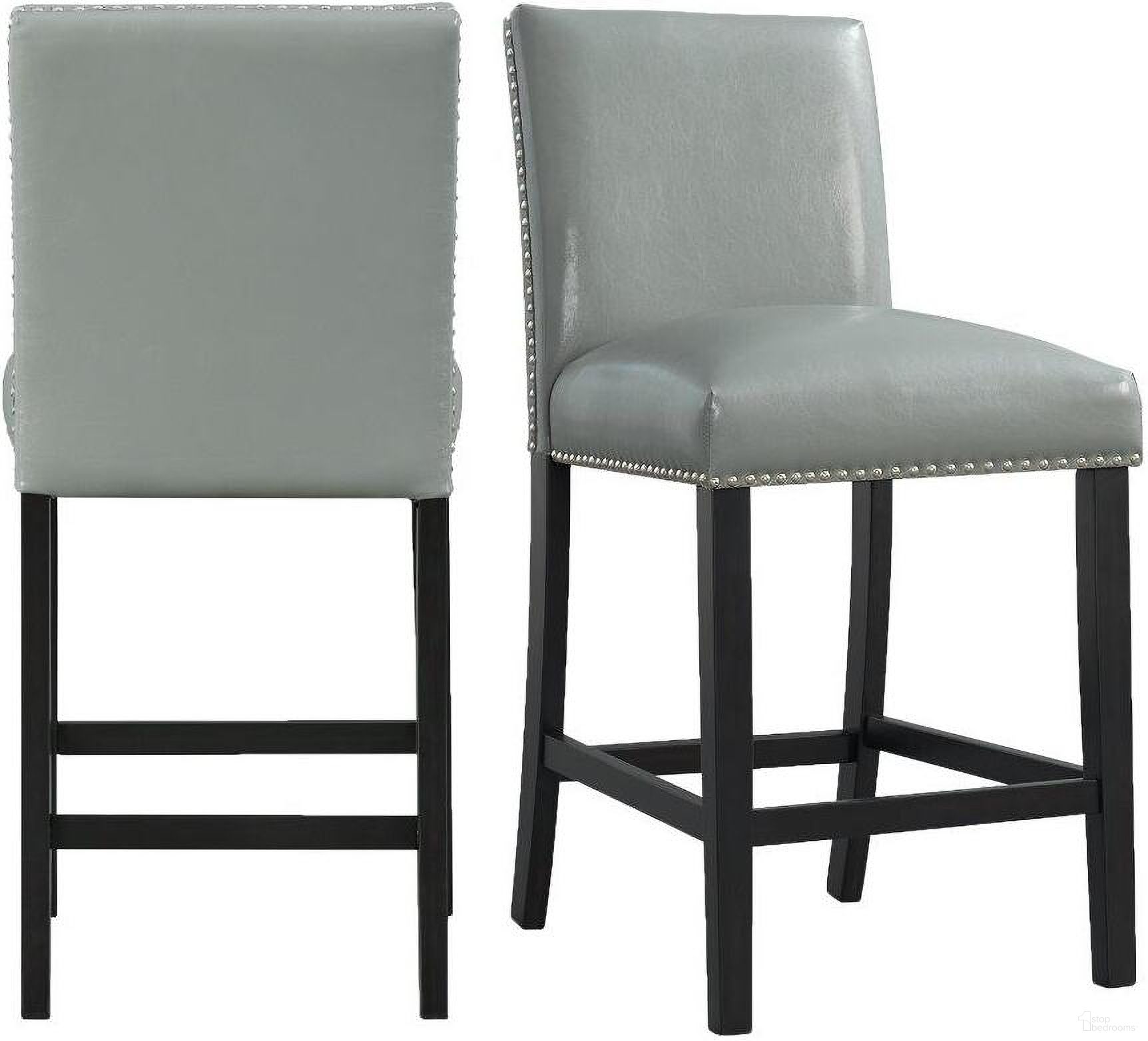 The appearance of Picket House Furnishings Pia Faux Leather Counter Height Side Chair Set 2 In Grey designed by Picket House in the transitional interior design. This grey piece of furniture was selected by 1StopBedrooms from Pia Collection to add a touch of cosiness and style into your home. Sku: DMI300CSC. Material: Rubberwood.