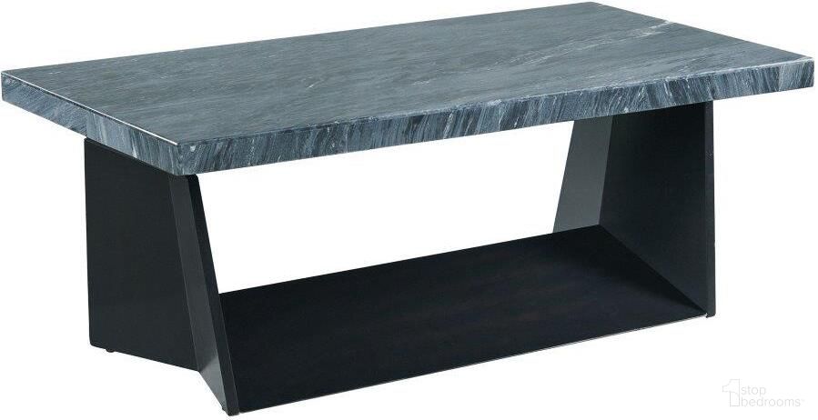 The appearance of Picket House Furnishings Tobias Coffee Table with Dark Marble Top designed by Picket House in the transitional interior design. This marble piece of furniture  was selected by 1StopBedrooms from Tobias Collection to add a touch of cosiness and style into your home. Sku: CTBY800CTB;CTBY800CTT. Material: MDF.