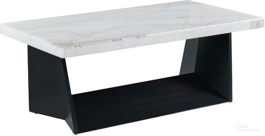Picket House Furnishings Tobias Coffee Table with White Marble Top