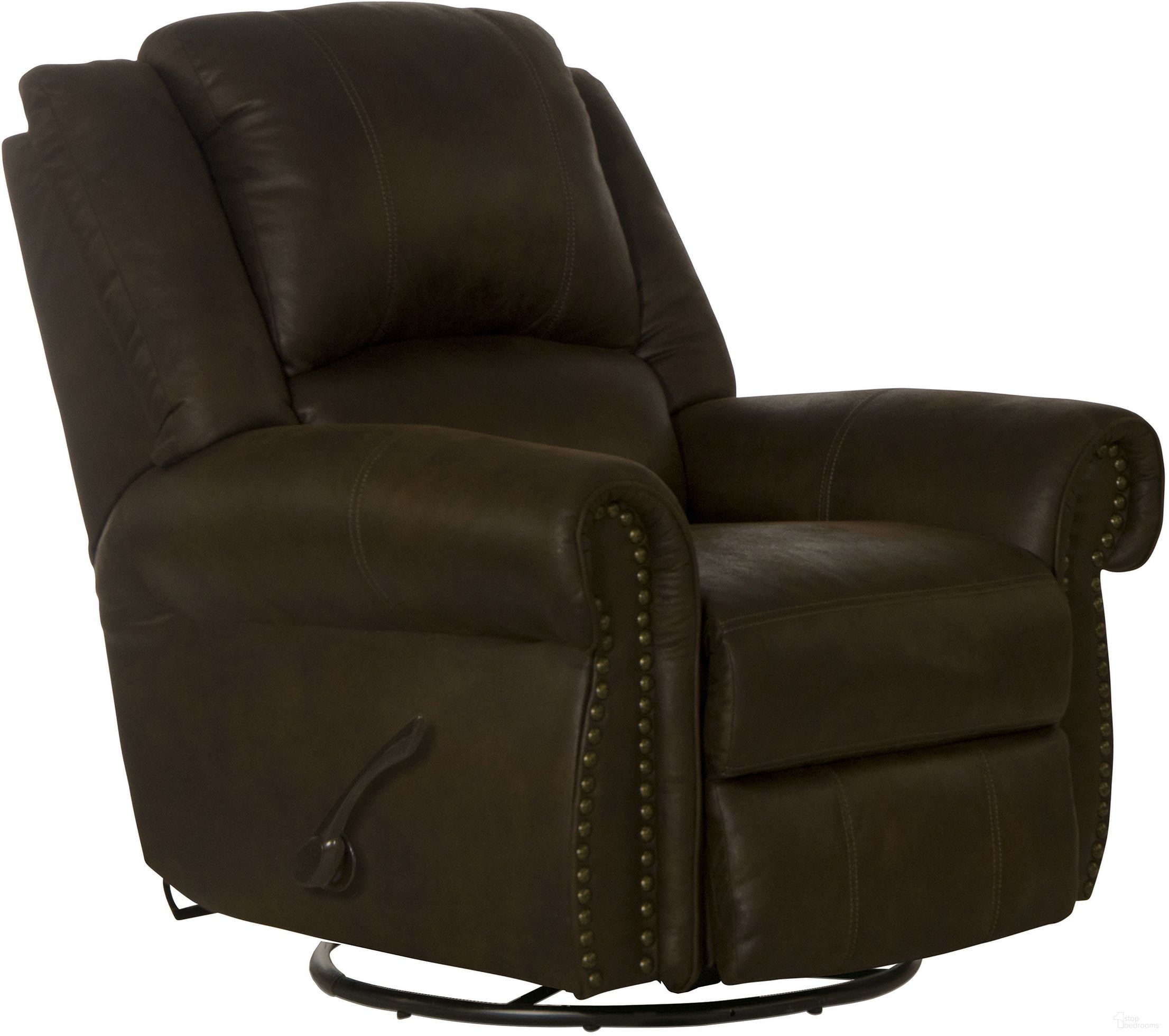 The appearance of Pickett Swivel Glider Recliner In Tobacco designed by Catnapper in the traditional interior design. This tobacco piece of furniture was selected by 1StopBedrooms from Pickett Collection to add a touch of cosiness and style into your home. Sku: 31305117629127629. Material: Fabric.