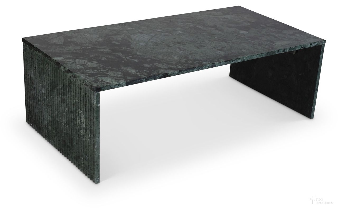 Pienza Marble Coffee Table In Green