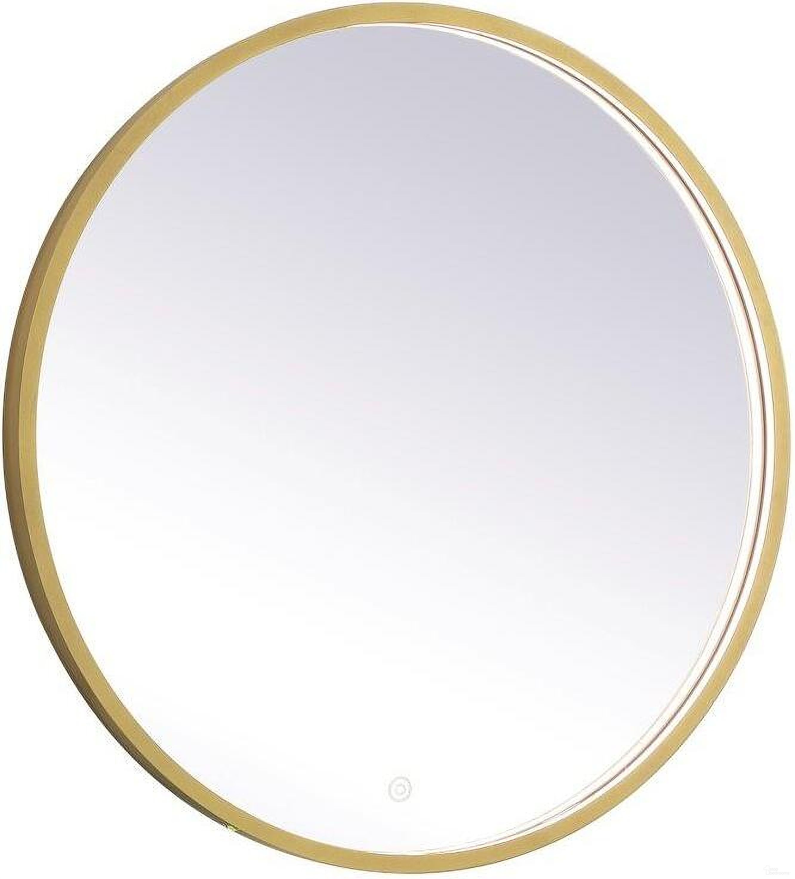 The appearance of Pier Brass Led Mirror MRE6028BR designed by Elegant Lighting in the transitional interior design. This brass piece of furniture was selected by 1StopBedrooms from Pier Collection to add a touch of cosiness and style into your home. Sku: MRE6028BR. Material: Aluminum.