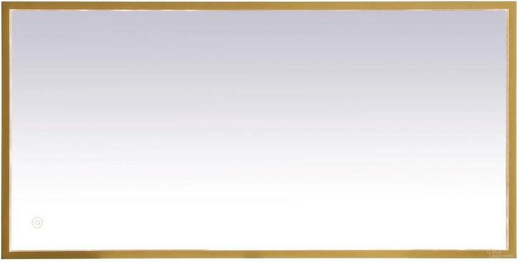 The appearance of Pier Brass Led Mirror MRE62030BR designed by Elegant Lighting in the transitional interior design. This brass piece of furniture was selected by 1StopBedrooms from Pier Collection to add a touch of cosiness and style into your home. Sku: MRE62030BR. Material: Aluminum.