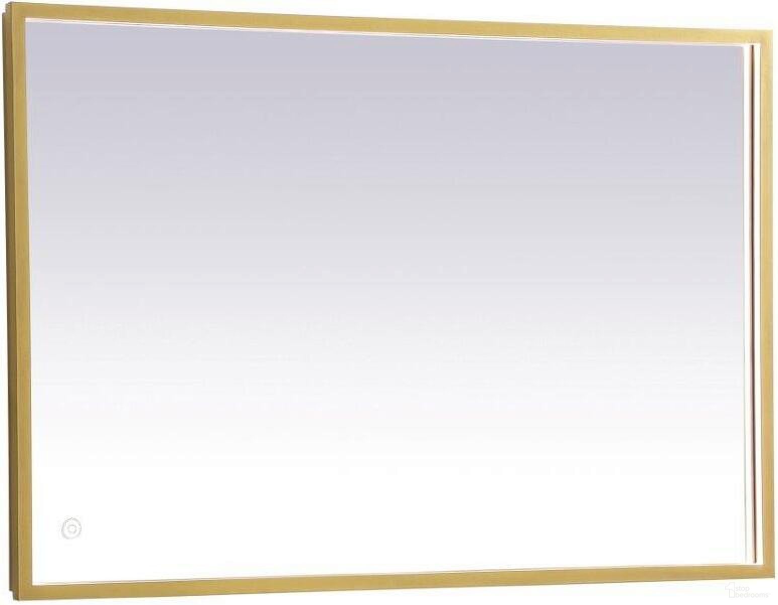 The appearance of Pier Brass Led Mirror MRE62040BR designed by Elegant Lighting in the transitional interior design. This brass piece of furniture was selected by 1StopBedrooms from Pier Collection to add a touch of cosiness and style into your home. Sku: MRE62040BR. Material: Aluminum.