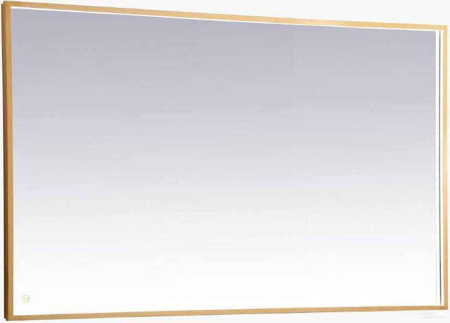 The appearance of Pier Brass Led Mirror MRE63660BR designed by Elegant Lighting in the transitional interior design. This brass piece of furniture was selected by 1StopBedrooms from Pier Collection to add a touch of cosiness and style into your home. Sku: MRE63660BR. Material: Aluminum.