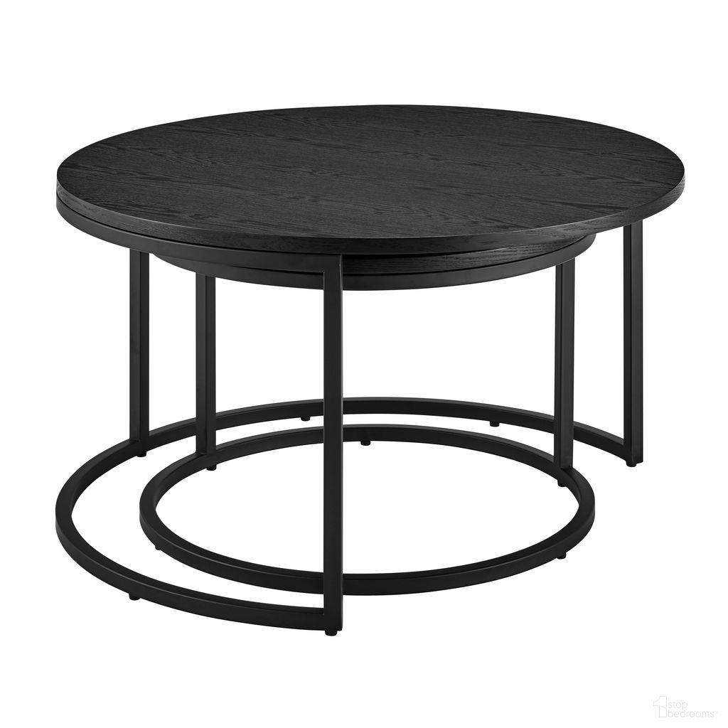 Pierre Nesting Tables In Black and Matte Black