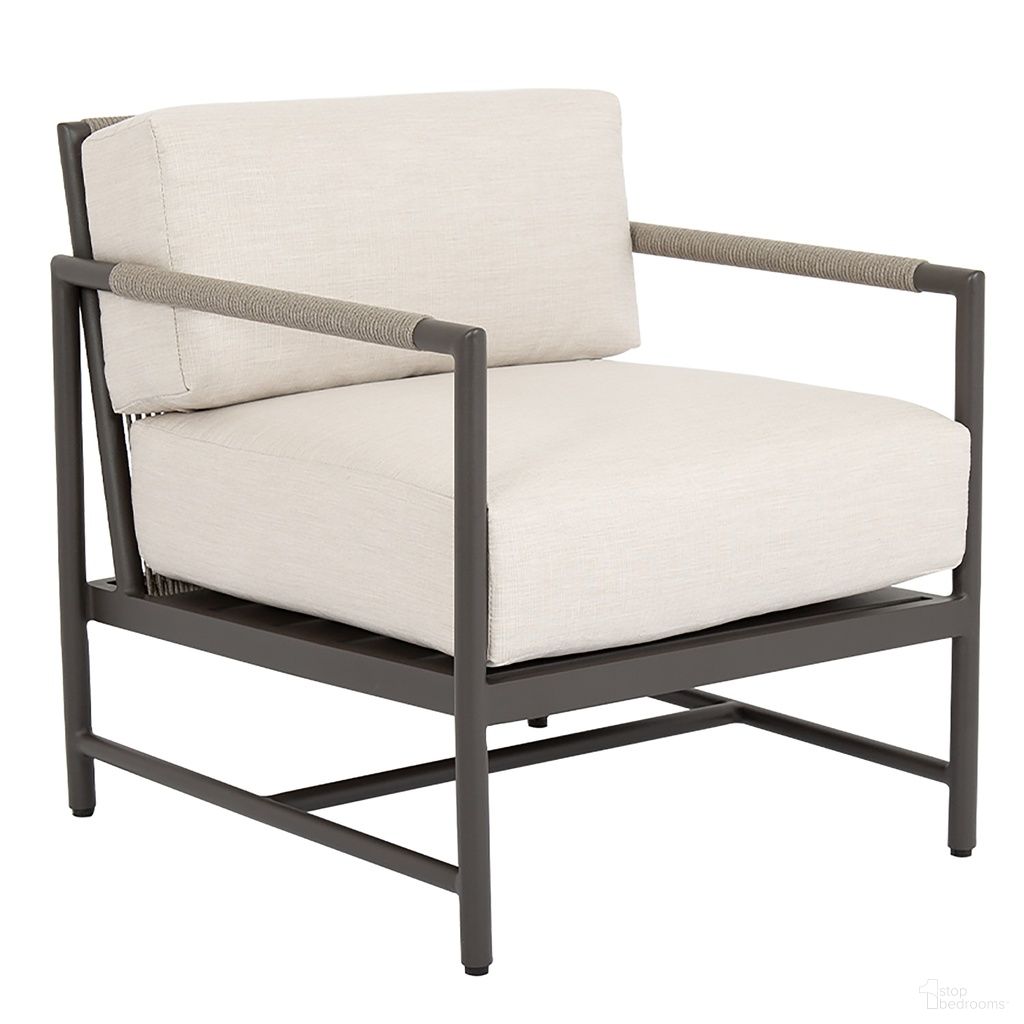 The appearance of Pietra Club Chair in Echo Ash designed by Sunset West in the modern / contemporary interior design. This echo ash piece of furniture  was selected by 1StopBedrooms from Pietra Collection to add a touch of cosiness and style into your home. Sku: SW4601-21-EASH-STKIT. Material: Olefin Rope.