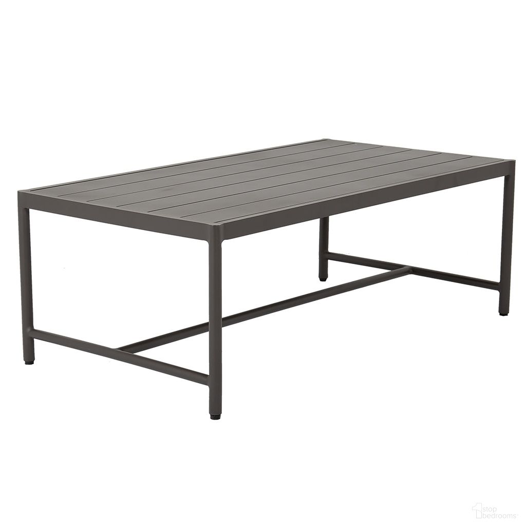 The appearance of Pietra Coffee Table in Aluminim Graphite designed by Sunset West in the modern / contemporary interior design. This aluminim graphite piece of furniture  was selected by 1StopBedrooms from Pietra Collection to add a touch of cosiness and style into your home. Sku: SW4601-CT. Material: Aluminum.