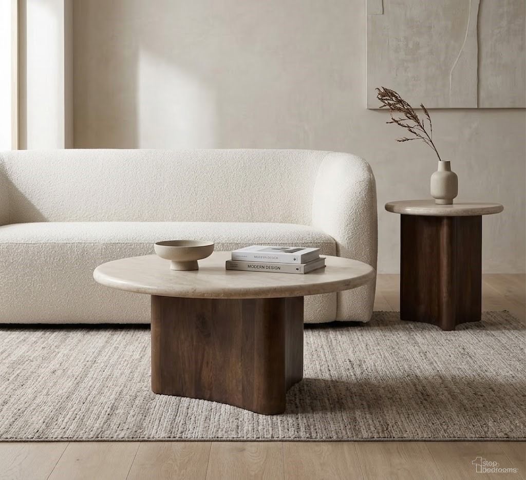 Pietra Occasional Table Set In Brown