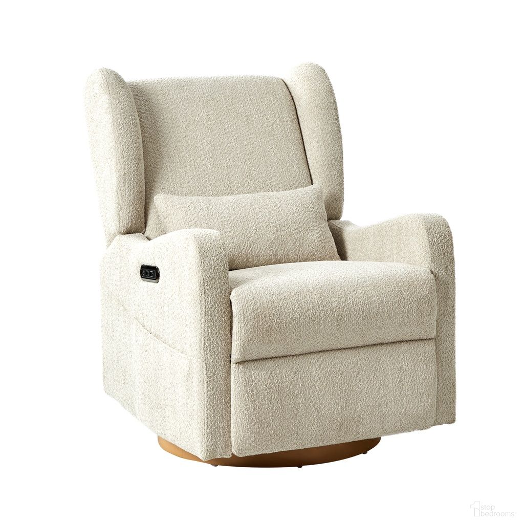 The appearance of Pietro Recliner In Tan designed by Karat Home in the modern / contemporary interior design. This tan piece of furniture  was selected by 1StopBedrooms from Pietro Collection to add a touch of cosiness and style into your home. Sku: RCLD0962D-TAN. Material: Chenille.