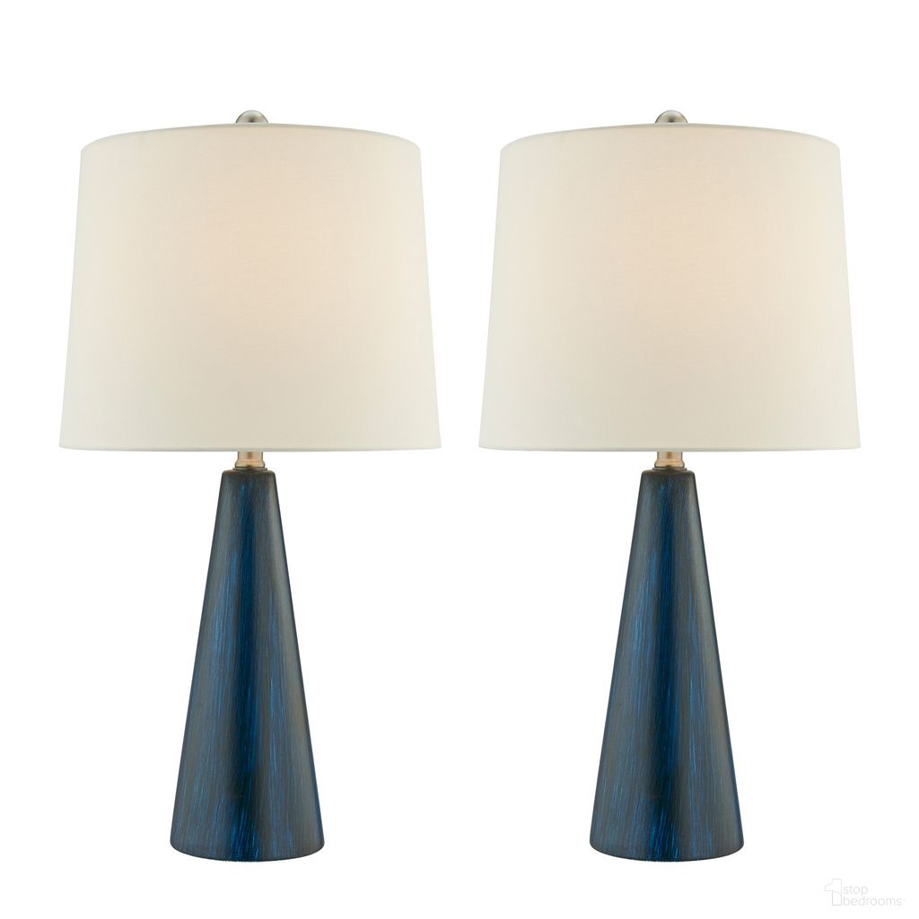 The appearance of Pillan Table Lamp Set of 2 In Blue designed by Lite Source in the modern / contemporary interior design. This blue piece of furniture was selected by 1StopBedrooms from Pillan Collection to add a touch of cosiness and style into your home. Sku: LS-23724BLU/2PK. Material: Ceramic.