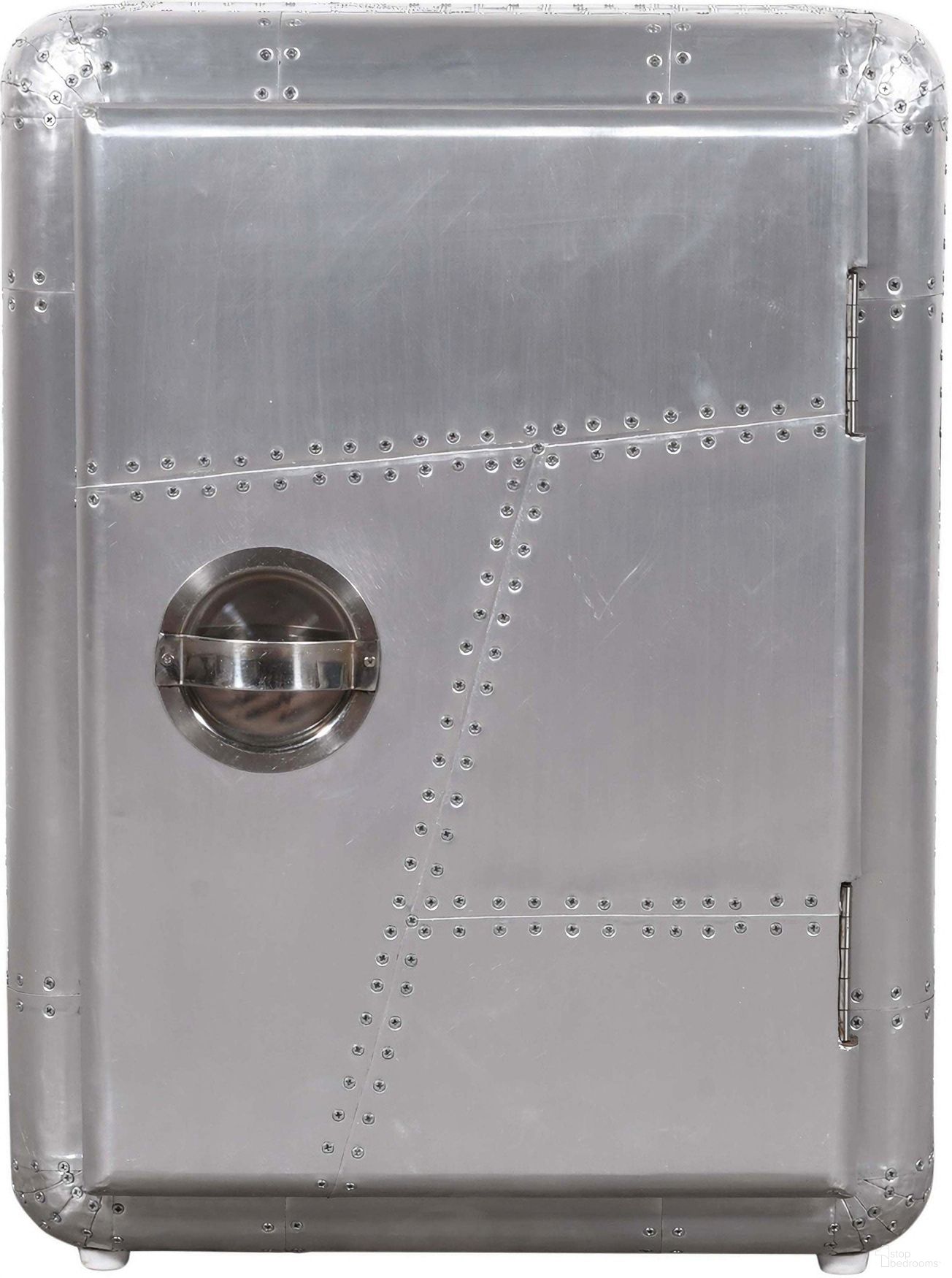 The appearance of Pilot 1-Door Side Cabinet In Silver designed by Moti in the industrial interior design. This silver piece of furniture was selected by 1StopBedrooms from Pilot Collection to add a touch of cosiness and style into your home. Sku: 57014002. Material: Metal.