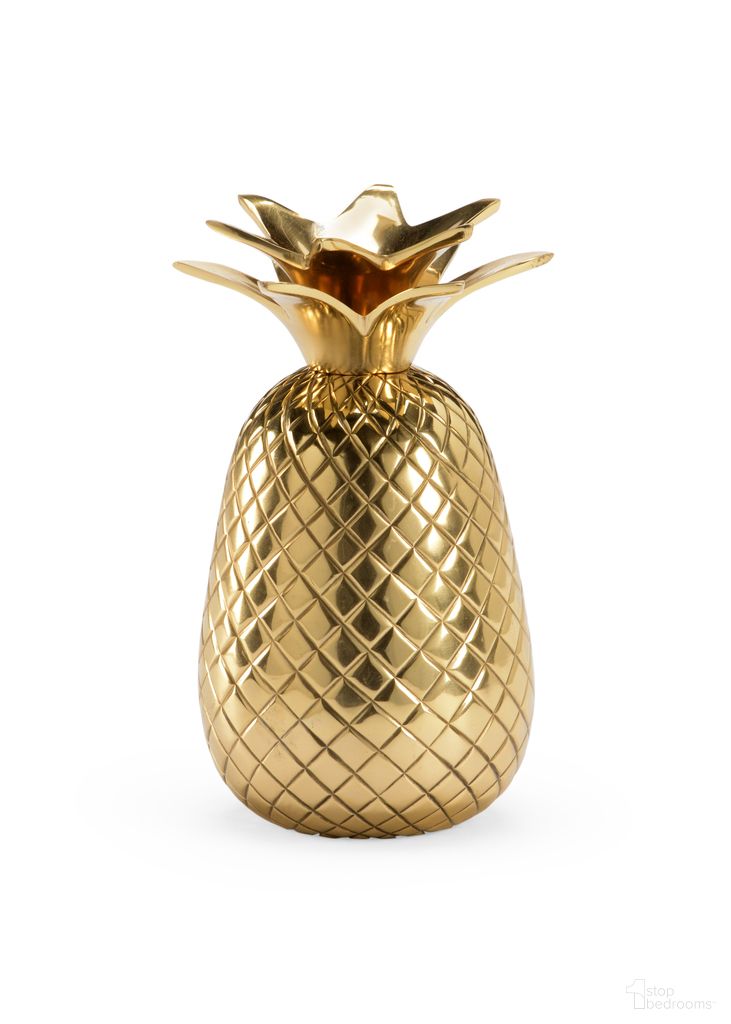 The appearance of Pineapple Candlestick In Gold designed by Chelsea House in the modern / contemporary interior design. This gold piece of furniture  was selected by 1StopBedrooms from Chelsea House Misc Collection to add a touch of cosiness and style into your home. Sku: 384139. Material: Metal.