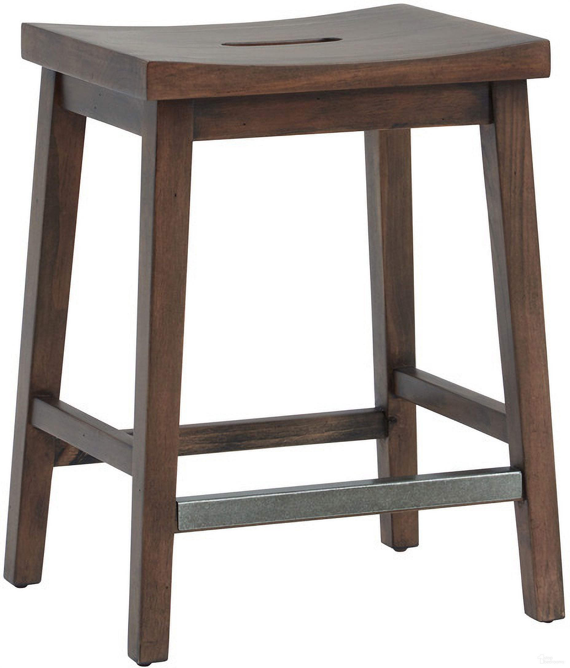 The appearance of Pinebrook Stool In Brown designed by Aspenhome in the country / farmhouse interior design. This brown piece of furniture was selected by 1StopBedrooms from Pinebrook Collection to add a touch of cosiness and style into your home. Sku: I629-9200. Material: Wood.