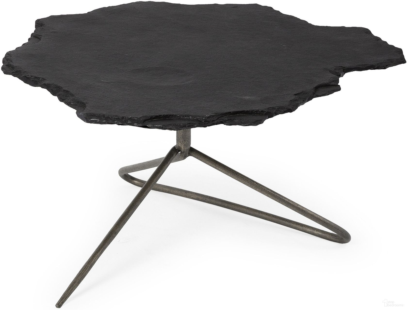 The appearance of Pinera Coffee Table In Black and Slate designed by Mercana in the modern / contemporary interior design. This black and slate piece of furniture was selected by 1StopBedrooms from Pinera Collection to add a touch of cosiness and style into your home. Sku: 67802-AB. Material: Iron.