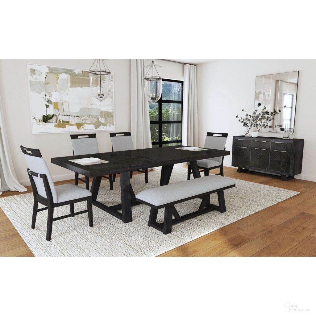 Pinnacle Dining Room Set In Charcoal