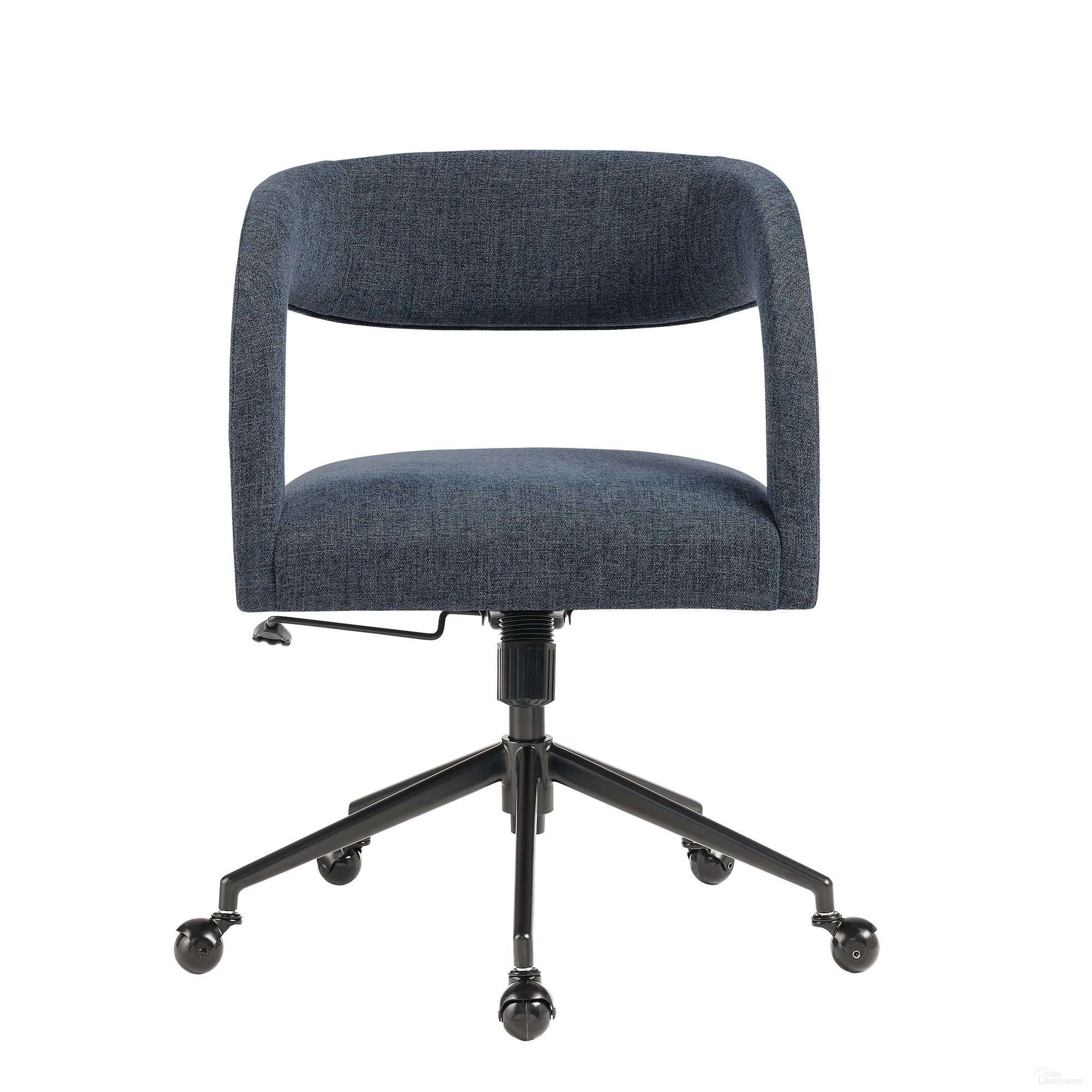 Pinnacle Upholstered Office Chair In Slate Blue
