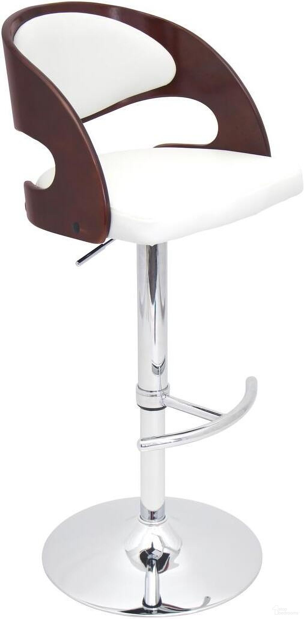 The appearance of Pino White Barstool designed by Lumisource in the modern / contemporary interior design. This white piece of furniture was selected by 1StopBedrooms from Pino Collection to add a touch of cosiness and style into your home. Sku: BS-JY-PN CH+W. Material: Metal.