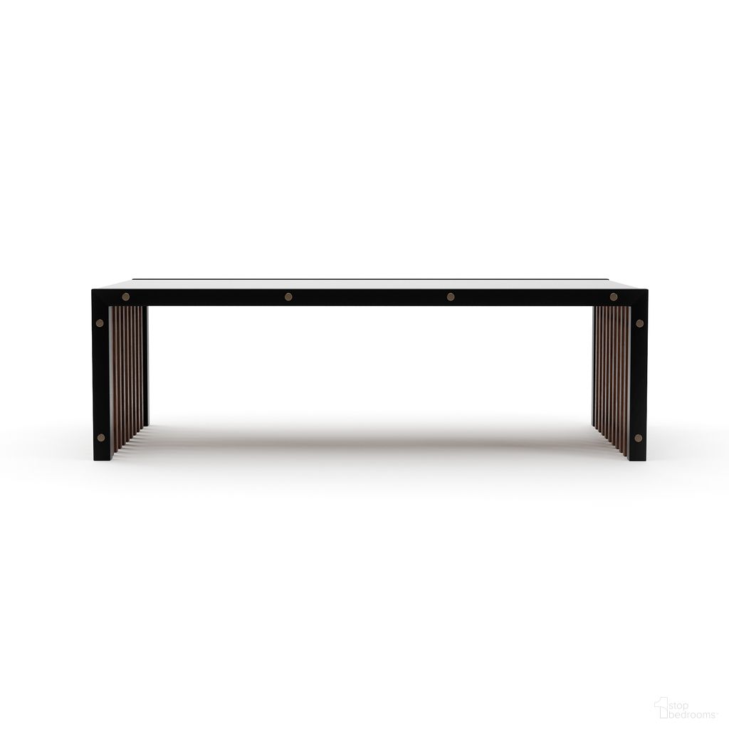 Pinstripe Cocktail Table In Dark Chocolate
