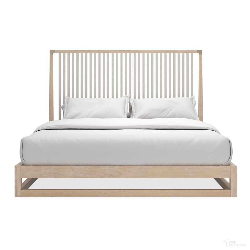 The appearance of Pinstripe King Light Slatted Bed In Natural designed by Caracole in the modern / contemporary interior design. This natural piece of furniture was selected by 1StopBedrooms from Pinstripe Collection to add a touch of cosiness and style into your home. Sku: CLA-424-126H;CLA-424-122F;CLA-424-122R. Bed Size: King. Bed Type: Slat / Spindle Bed. Material: Oak.