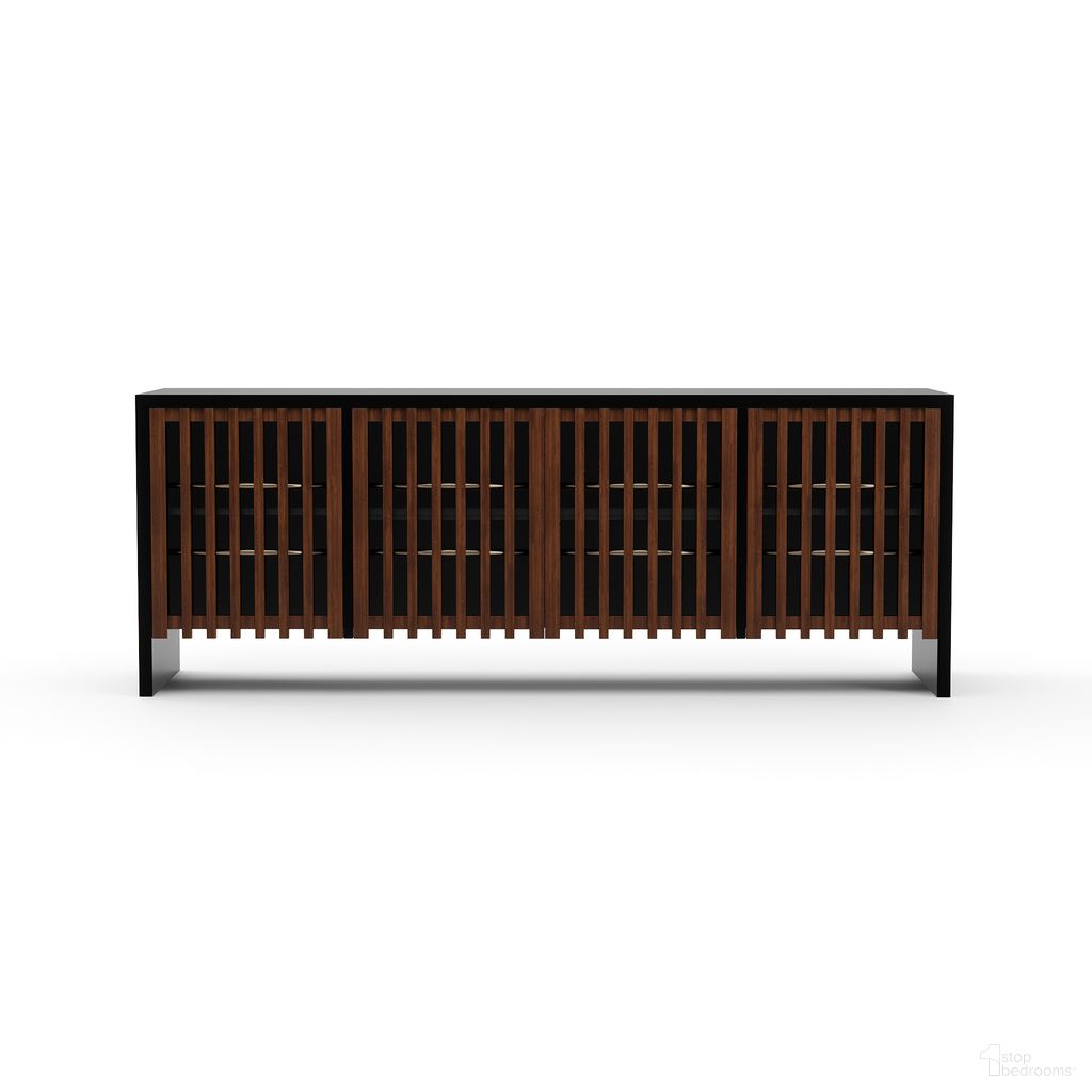 Pinstripe Sideboard In Dark Chocolate