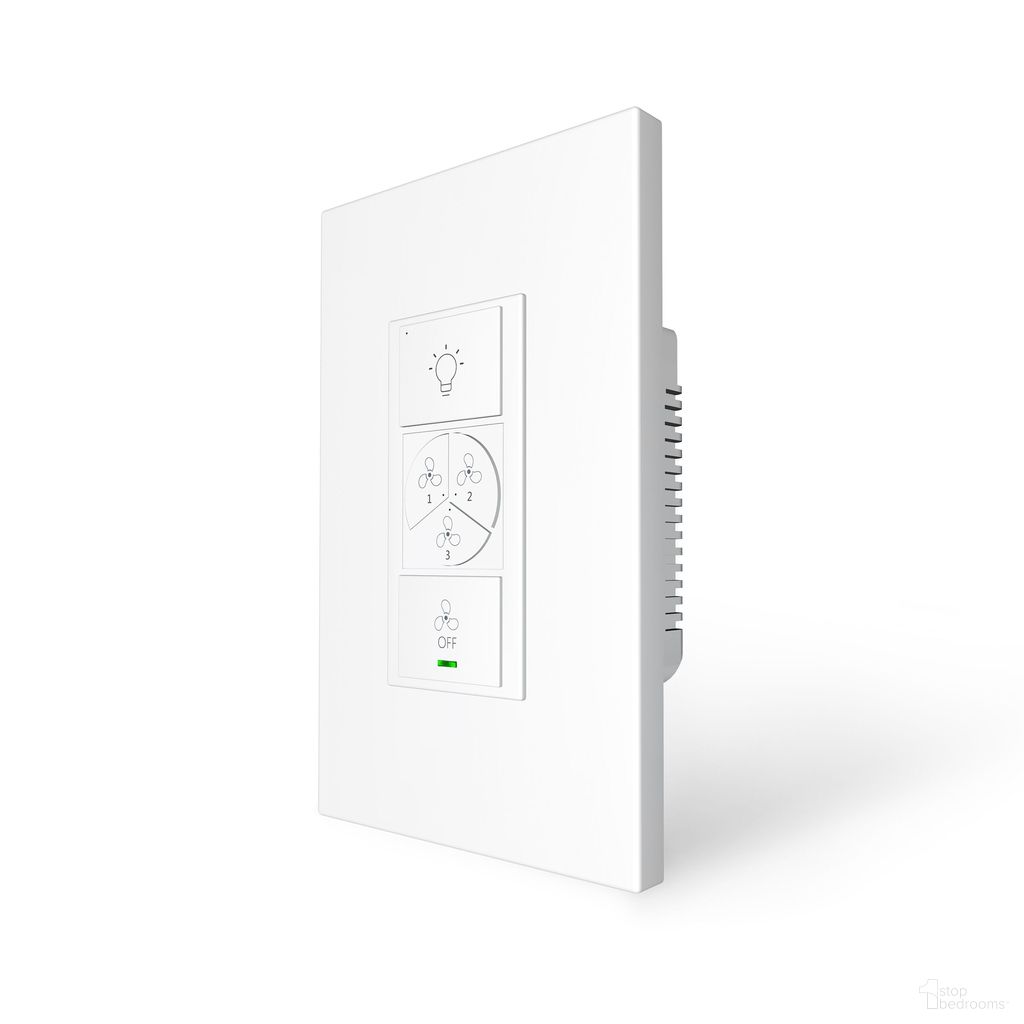Pilot 1-Gang Smart Wall Switch For Ceiling Fans In White