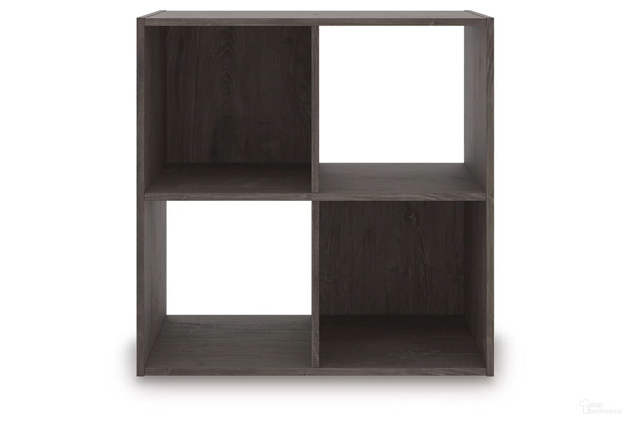 The appearance of Piperton Four Cube Organizer In Charcoal designed by Signature Design by Ashley in the modern / contemporary interior design. This charcoal piece of furniture was selected by 1StopBedrooms from Piperton Collection to add a touch of cosiness and style into your home. Sku: EA5514-2X2. Material: Wood.