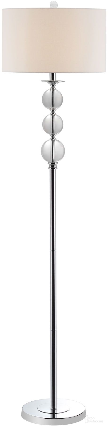 The appearance of Pippa Clear 61 Inch Glass Globe Floor Lamp designed by Safavieh in the modern / contemporary interior design. This clear piece of furniture  was selected by 1StopBedrooms from Safavieh LIT Collection to add a touch of cosiness and style into your home. Sku: LIT4105A. Material: Crystal.