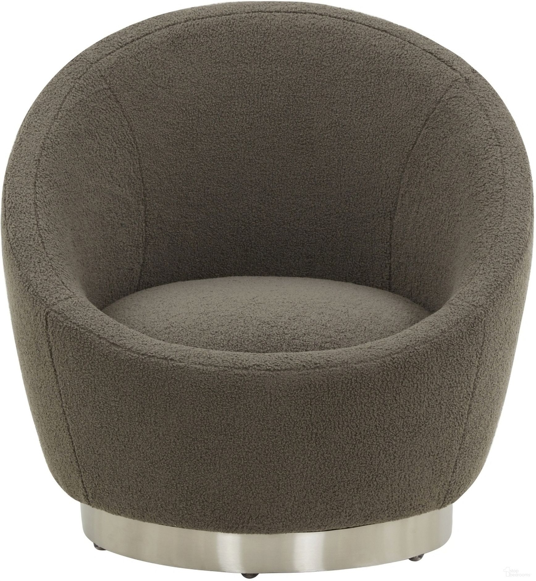 The appearance of Pippa Faux Shearling Chair In Dark Grey and Silver designed by Safavieh Couture in the modern / contemporary interior design. This dark grey and silver piece of furniture  was selected by 1StopBedrooms from Pippa Collection to add a touch of cosiness and style into your home. Sku: SFV4728C. Material: Wood.
