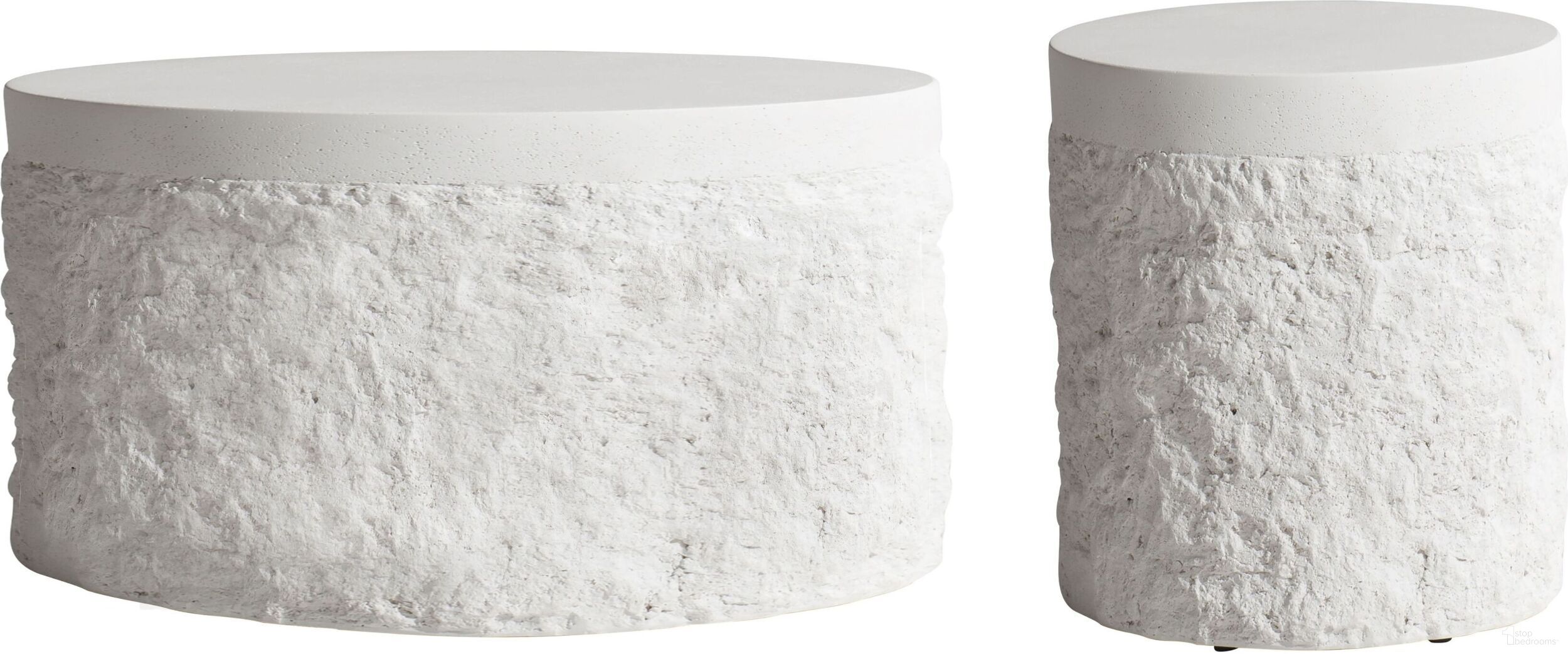 The appearance of Pismo Outdoor Occasional Table Set designed by Bernhardt in the modern / contemporary interior design. This white piece of furniture was selected by 1StopBedrooms from Pismo Collection to add a touch of cosiness and style into your home. Sku: X05014;X05114. Material: Stonecast.