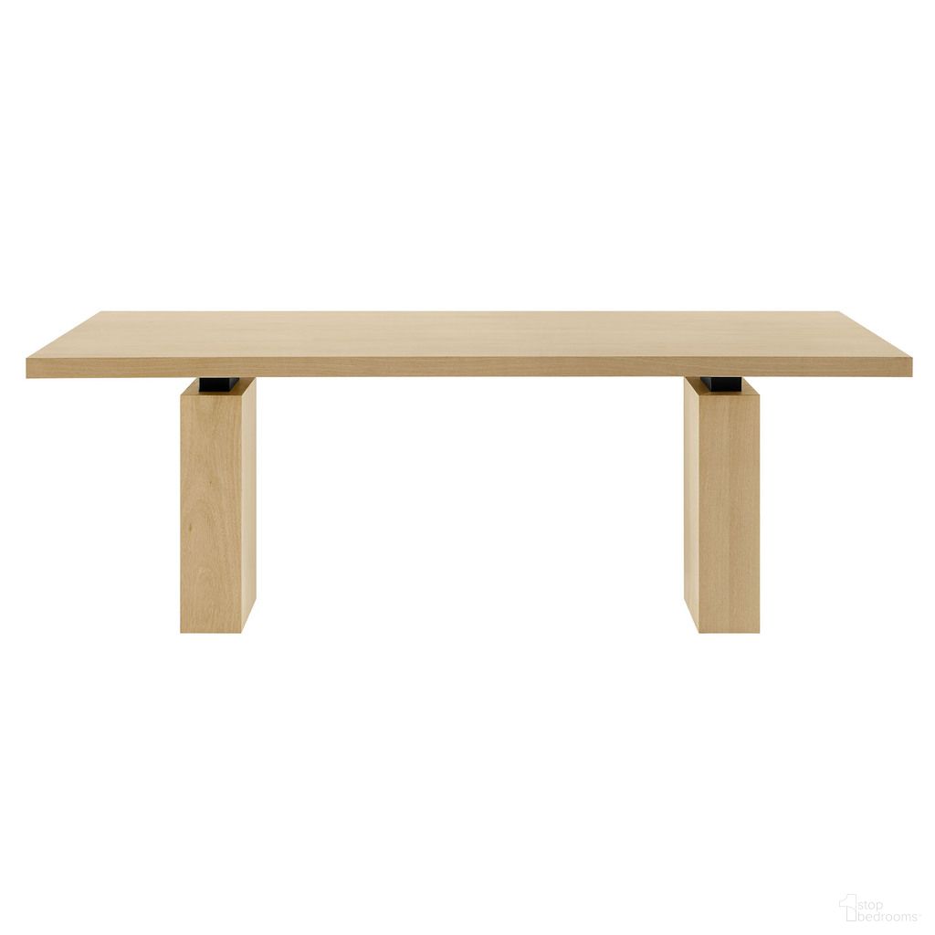 Piston 82 Inch Rectangular Wood Dining Table In Natural