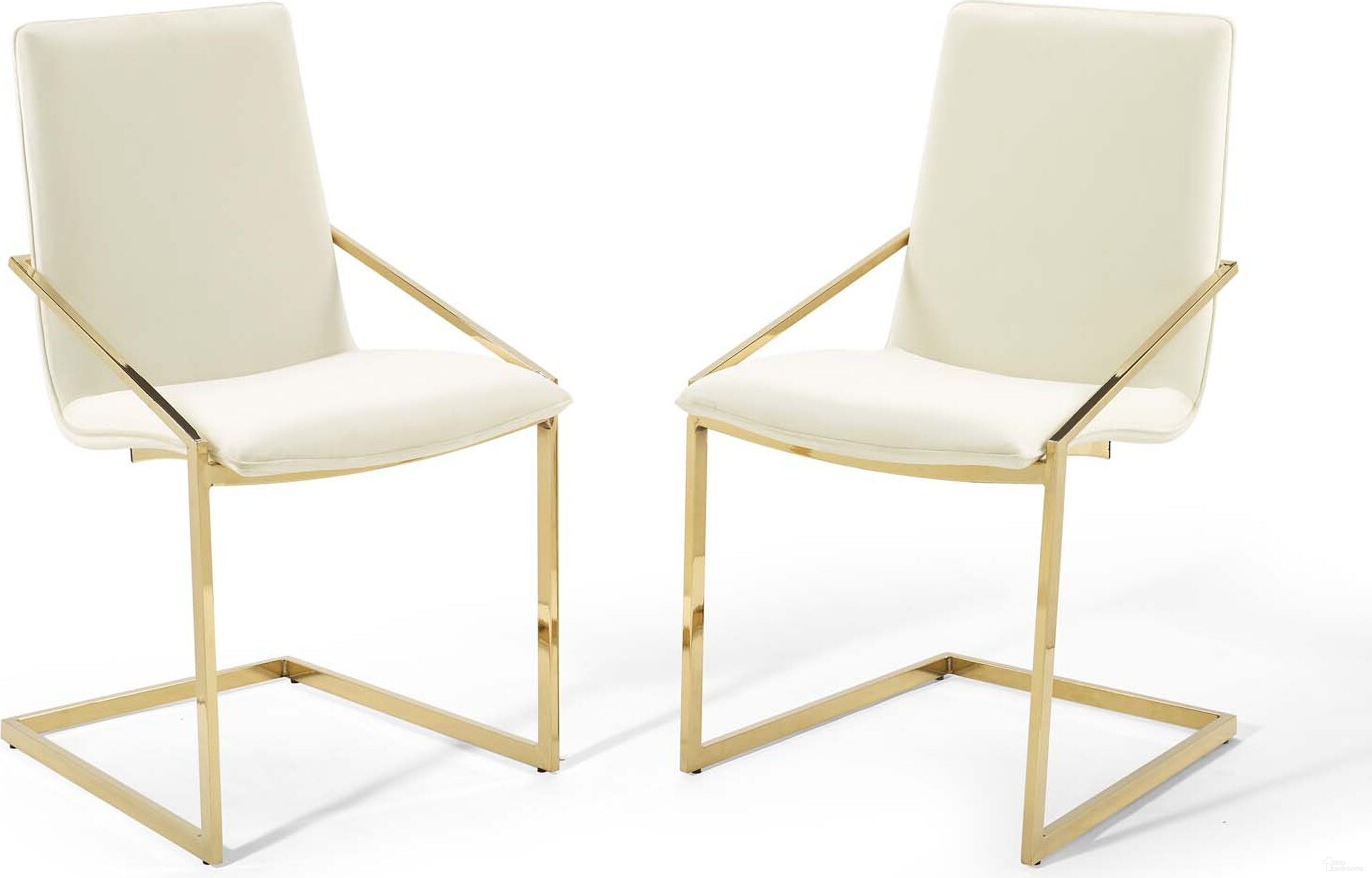 The appearance of Pitch Dining Armchair Performance Velvet Set of 2 In Gold/Ivory designed by Modway in the modern / contemporary interior design. This gold ivory piece of furniture was selected by 1StopBedrooms from Pitch Collection to add a touch of cosiness and style into your home. Sku: EEI-3799-GLD-IVO;EEI-3799-GLD-IVO. Material: Wood. Chair Type: Arm Chair.