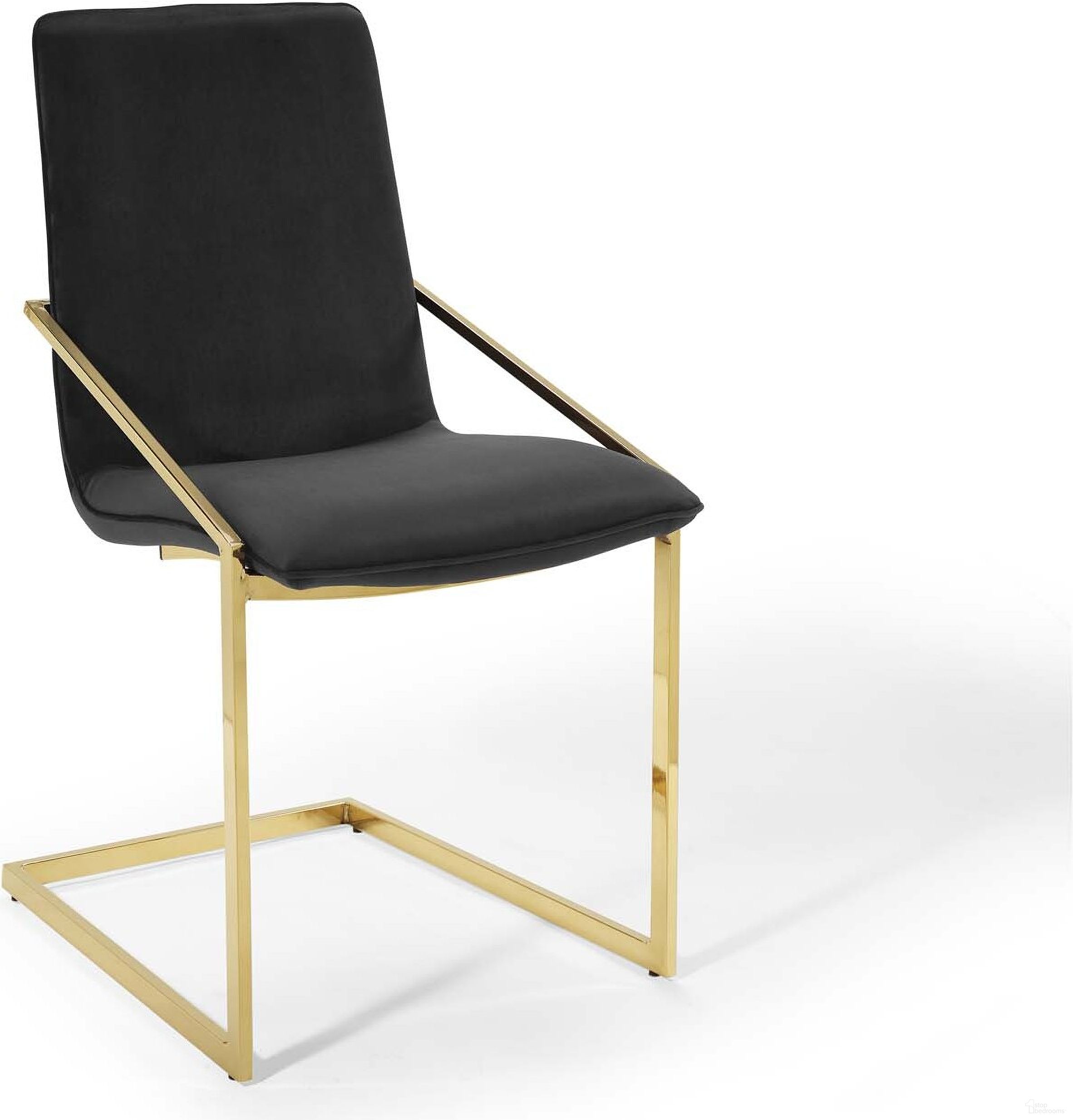 The appearance of Pitch Gold and Black Performance Velvet Dining Arm Chair designed by Modway in the modern / contemporary interior design. This gold and black piece of furniture was selected by 1StopBedrooms from Pitch Collection to add a touch of cosiness and style into your home. Sku: EEI-3799-GLD-BLK. Material: Wood. Chair Type: Arm Chair.